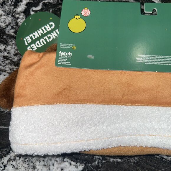 NWT Fetch For Pets Dr Seuss The Grinch Max Sherpa Cat Play Sack Crinkle 20” - Picture 5 of 9